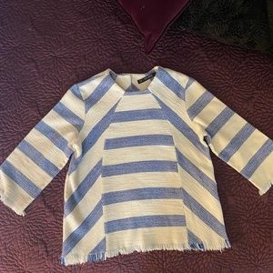 Zara Women's Bohemian Striped Chic Top Sz. XS